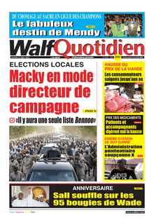 Walf Quotidien n°8753 - du Lundi 31 mai 2021