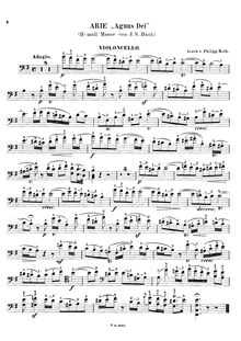 Partition de violoncelle, Mass en B minor, The Great Catholic Mass