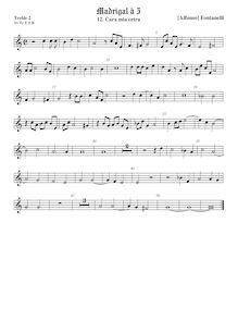 Partition viole de gambe aigue 2, Secondo Libro de Madrigali, Fontanelli, Alfonso par Alfonso Fontanelli