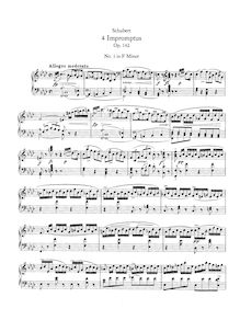 Partition complète, Impromptus, D.935, Schubert, Franz