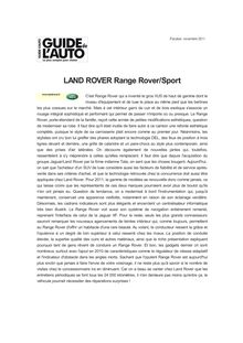 LAND ROVER Range Rover/Sport