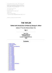 The Tatler, Volume 1, 1899