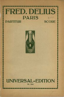 Partition couverture couleur, Paris: pour Song of a Great City, Paris, A Night Piece - The Song of a Great City