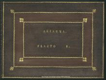 Partition flûte 1, Arianna, Ristori, Giovanni Alberto