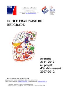avenant Projet d école EFB 2011-2012 A.Emériau - Ecole française ...