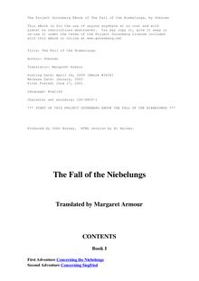 The Fall of the Niebelungs