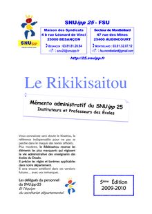 Rikikisaitou 5ème édit° 2009-2010
