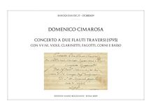 Partition complète, Concerto pour 2 flûte G dur, G major, Cimarosa, Domenico