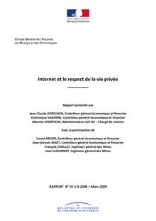 Internet et le respect de la vie privée