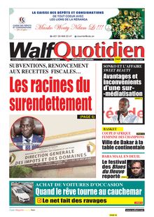 Walf Quotidien N° 9211 - Du vendredi 9 décembre 2022
