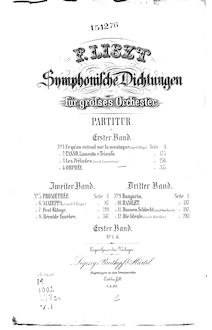 Partition complète, Héroïde funèbre, Symphonic Poem No.8, Liszt, Franz