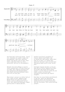 Partition Ps.37: Erzürn dich nicht so sehre, SWV 134, Becker Psalter, Op.5