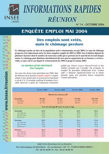Enquête emploi - Mai 2004 -