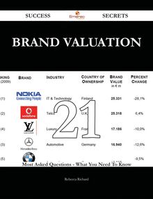 Brand Valuation 21 Success Secrets - 21 Most Asked Questions On Brand Valuation - What You Need To Know