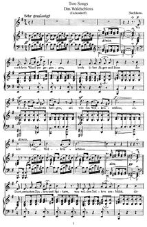 Partition complète, 2 chansons, WoO 17, Mendelssohn, Felix par Felix Mendelssohn