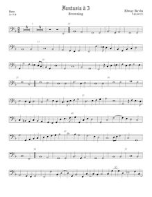 Partition viole de basse, Browning, F major, Bevin, Elway