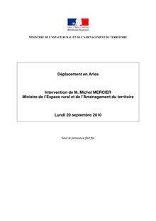 Intervention Michel Mercier à l occasion de l - En inaugurant ...