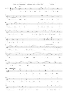 Partition ténor [G2 clef], Missa Se la face ay pale, Dufay, Guillaume par Guillaume Dufay