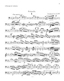 Partition de violoncelle,  pour orgue Trio et cordes, Suite für Orgel, Violine, Violoncello und Streichorchester