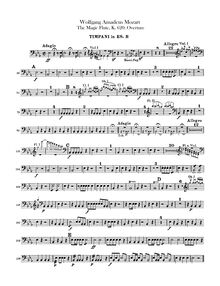 Partition timbales, Die Zauberflöte, The Magic Flute, Mozart, Wolfgang Amadeus par Wolfgang Amadeus Mozart