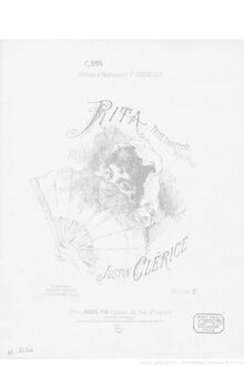 Partition complète, Rita, Op.13, Valse espagnole, G major, Clérice, Justin