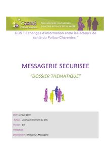 messagerie sécurisée - GUI - Dossier thématique - messagerie ...