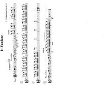 Partition flûte 1,  pour orchestre, B flat, Robertson, Ernest John