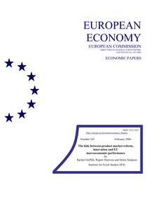 The link between product market reform, innovation and EU macroeconomic performance