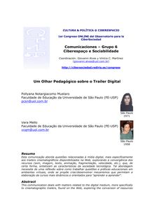 Comunicaciones – Grupo 6 Ciberespaço e Sociabilidade Um Olhar ...