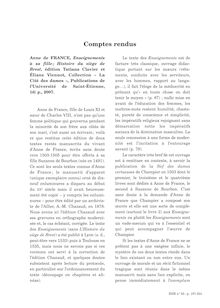 Anne de France, Enseignements à sa fille Histoire du siège de Brest  ; n°1 ; vol.65, pg 187-188