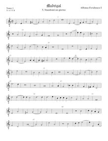 Partition ténor viole de gambe 2, octave aigu clef, madrigaux, Ferrabosco Sr., Alfonso