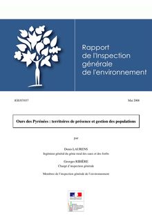 Ours des Pyrénées : territoires de présence et gestion des populations
