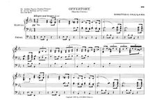 Partition No.2: Offertory (Marche Celeste), 2 Compositions pour orgue, Op.6