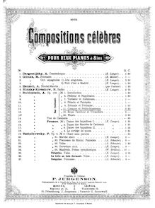 Partition Piano 1, Bal Costume, Op.103, Suite Morceaux Caracteristiques for Piano Four-Hands par Anton Rubinstein