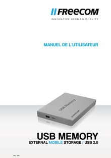 Notice De stockage USB Freecom  USB Memory