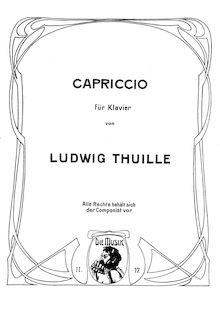 Partition , Capriccio, 3 Piano pièces, Op.33, 3 Klavierstücke, Op.33